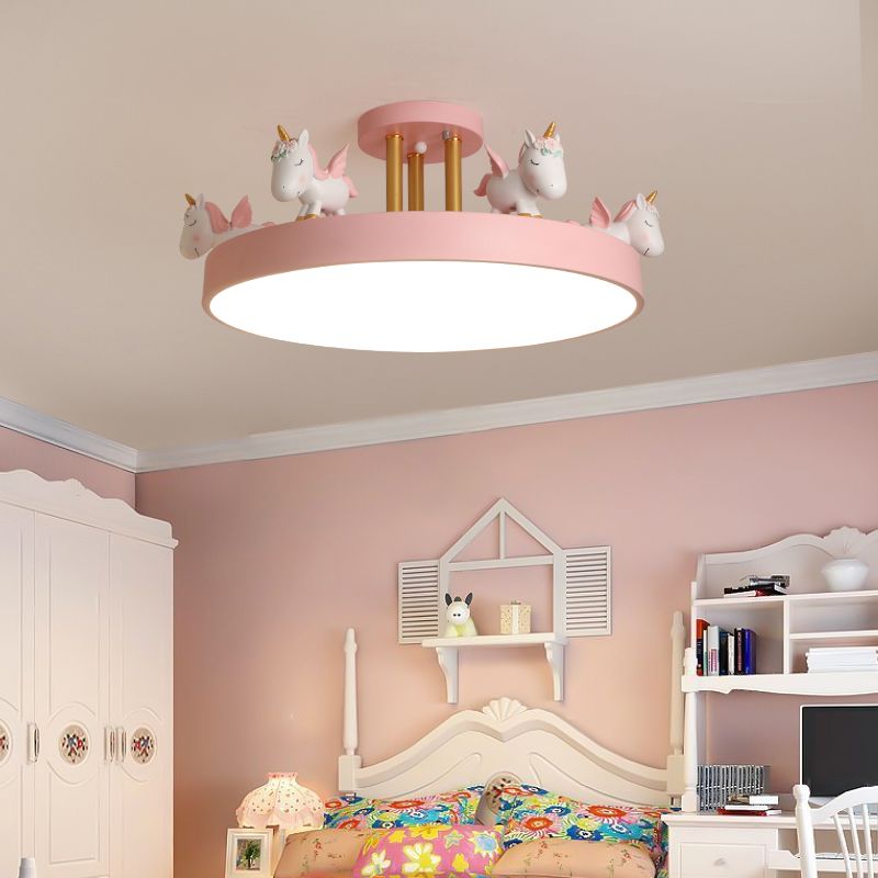 Ceiling Light Semi Flush Round Halo Nova for Living Rooms